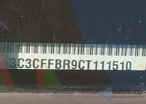 2012 Fiat 500 Sport из США, поврежденный, VIN 3C3CFFBR9CT111510